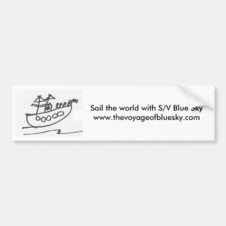 S/V Blue Sky bumper sticker