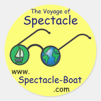 S/V Spectacle Small Yellow Stickers