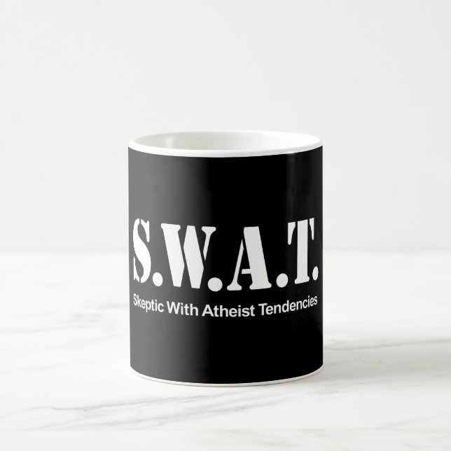 S.W.A.T. (Sceptic With Atheist Tendencies) Coffee Mug (Center)