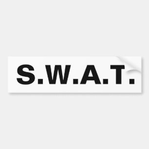 S.W.A.T. - SWAT Special Weapons and Tactics Bumper Sticker