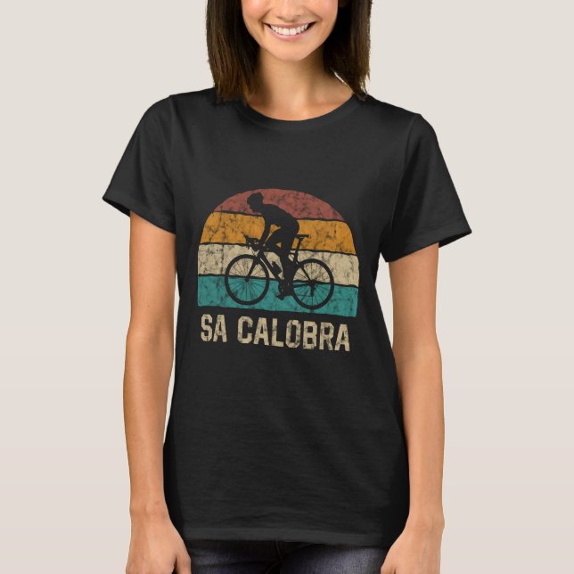 Sa Calobra Cycling Climb T Shirt Retro Cycling T (Front)