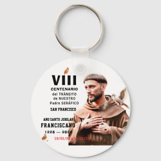 Sa  Francisco de Assisi Glossy Poster Key Ring