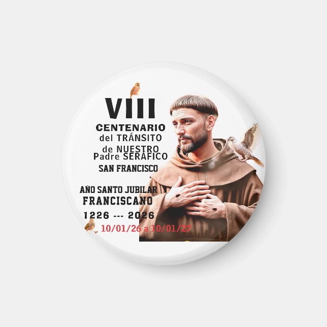 Sa  Francisco de Assisi Glossy Poster Magnet (Front)
