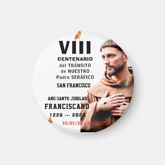 Sa  Francisco de Assisi Glossy Poster Magnet (Front)