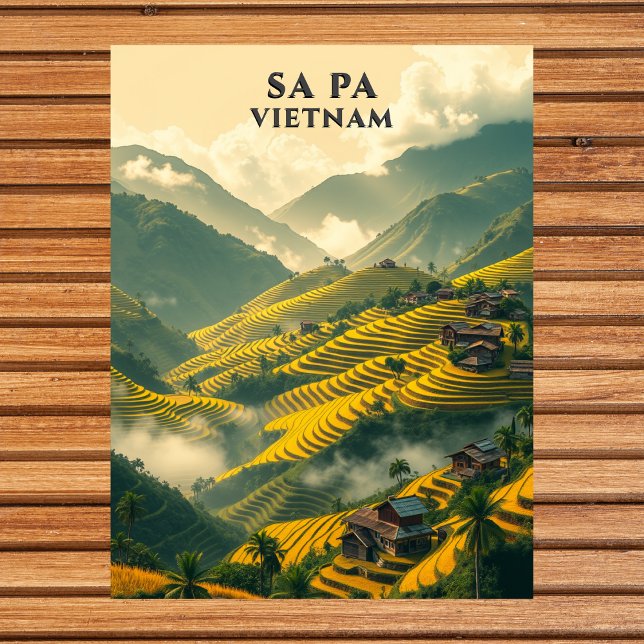  Sa Pa Vietnam Travel Rice Terraces Mountain  Postcard (Sa Pa Vietnam Travel Rice Terraces Mountain Postcard
)