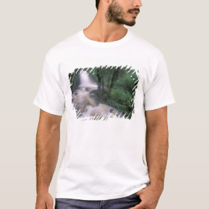 SA, Peru, S.H. Machu Picchu, Cascade and cloud T-Shirt