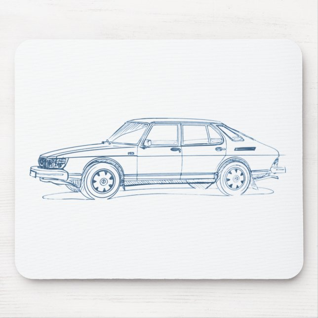 Saab 900 1978 mouse pad (Front)