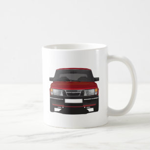 Saab 900 turbo (red) coffee mug