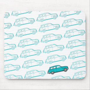 Saab 95 retro mousepad - aqua