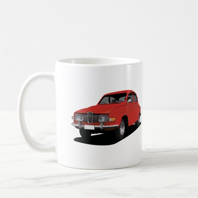 Saab 96 -  6 colors - Two image coffee mug (Left)