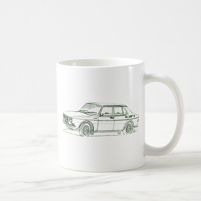 Saab 99 1968 coffee mug (Right)