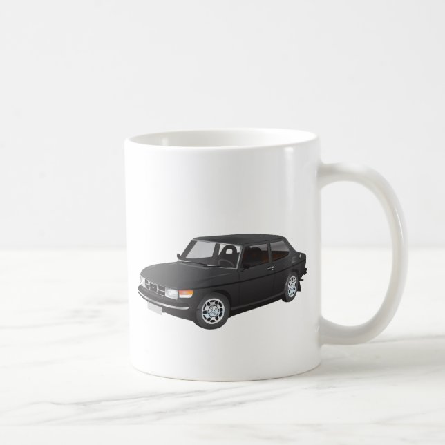 Saab 99 black coffee mug (Right)