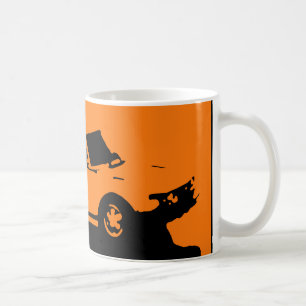Saab 99 Turbo mug - Orange on dark