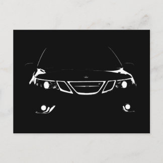 Saab 9-3 Aero Postcard