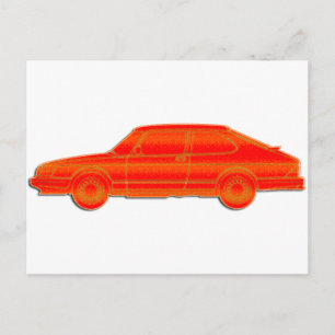 Saab Profile Postcard