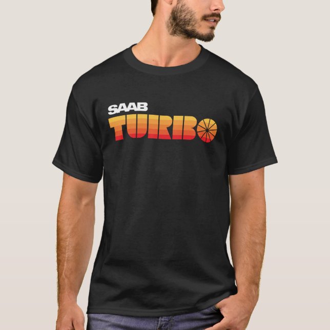 SAAB Turbo retro look badge T-Shirt (Front)