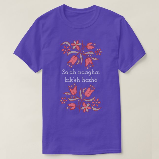 Saah Naaghai Bikeh Hozho  T-Shirt (Design Front)
