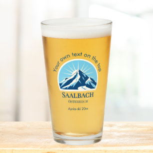 Saalbach Österreich Austria ski resort drinks beer Glass