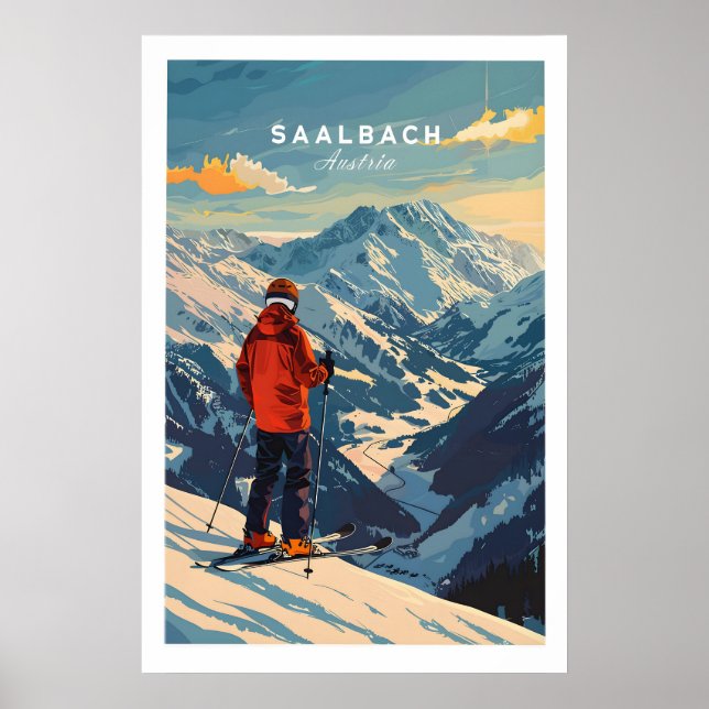 Saalbach Ski Poster- Austria 1 Poster (Front)
