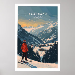 Saalbach Travel Poster - Austria 1