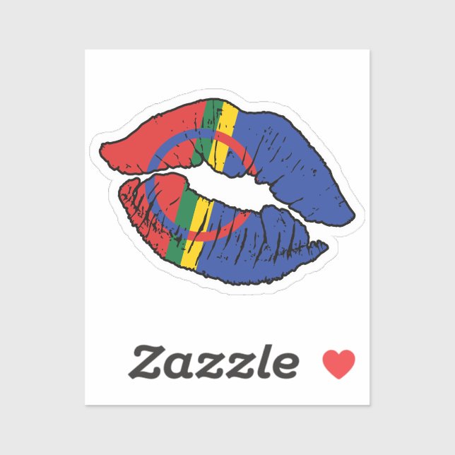 Saami Sami Lipstick Love Flag (Sheet)