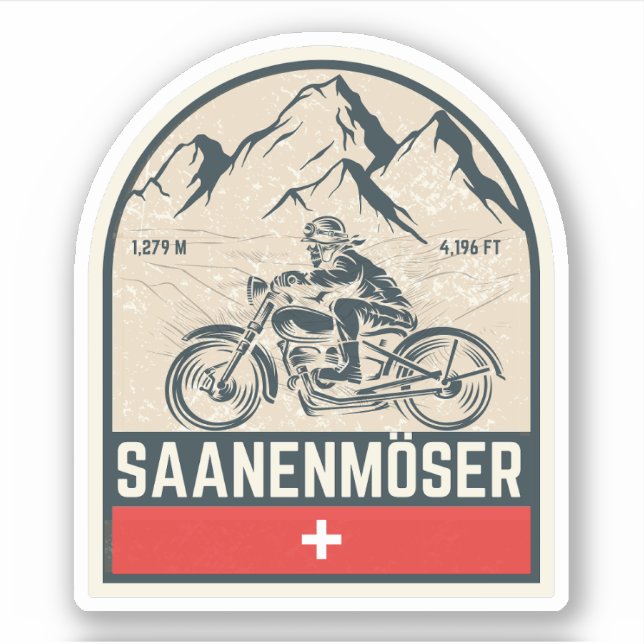 Saanenmöser Pass swiss–alps motorcycle tour (Front)