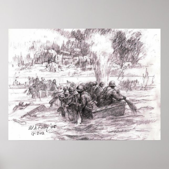 Saar River under fire Poster (Front)