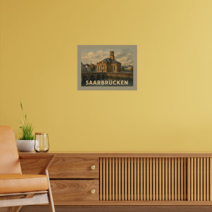 Saarbrücken Germany City Art Poster