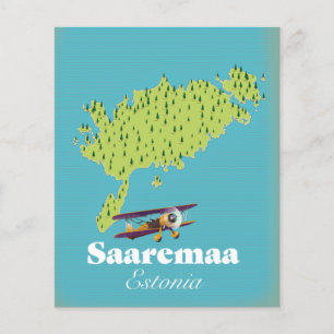 Saaremaa Estonia map  Flyer