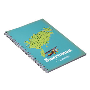 Saaremaa Estonia map  Notebook