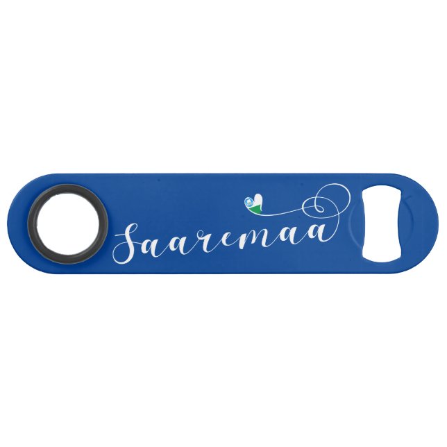 Saaremaa Flag Heart, Estonia (Front (Horizontal))