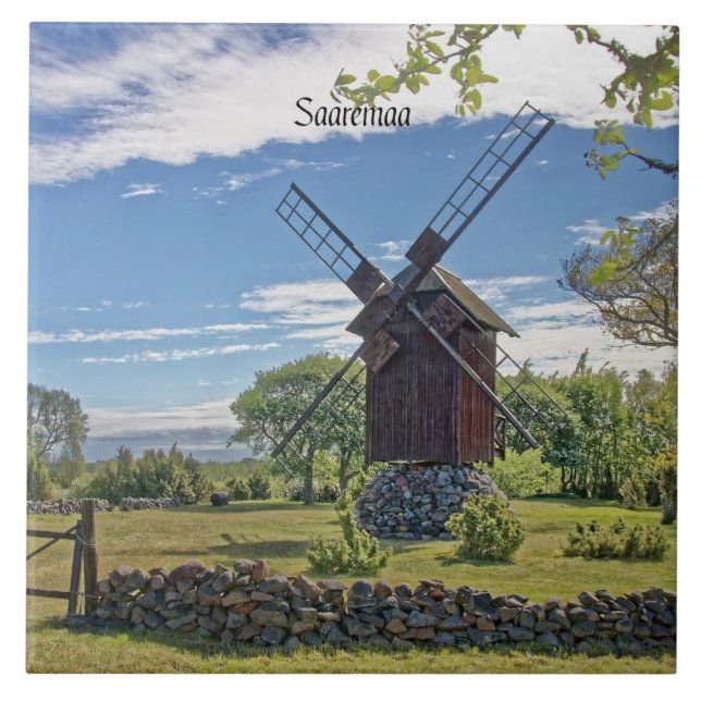 Saaremaa, Island of Estonia, Ceramic Tile (Front)
