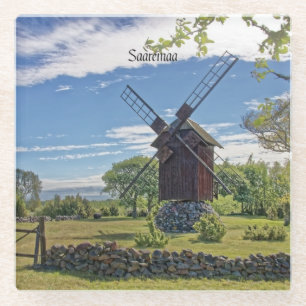 Saaremaa, Island of Estonia, Glass Coaster