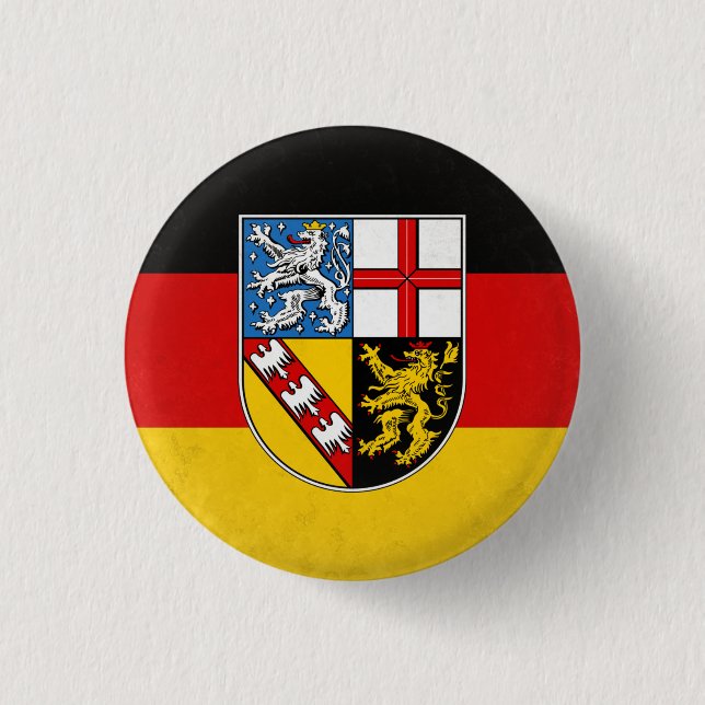 Saarland 3 Cm Round Badge (Front)