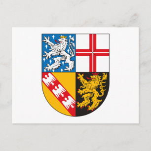 Saarland Coat of Arms Postcard