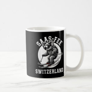 Saas-fee Koala Bear Ski Resort Swiss Alps Skiing S Coffee Mug