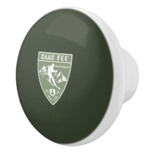Saas Fee Switzerland Ceramic Knob