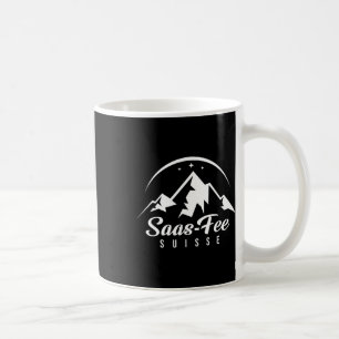 Saas-fee Switzerland Ski Resort Skiing Snowboardin Coffee Mug