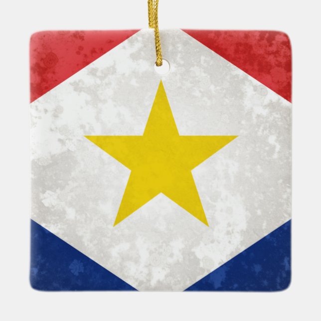 Saba Ceramic Ornament (Front)