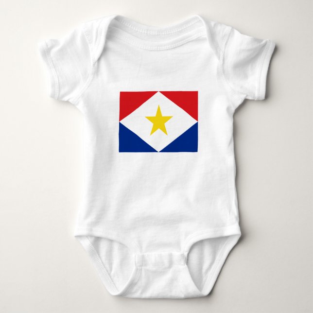 Saba Flag Baby Bodysuit (Front)