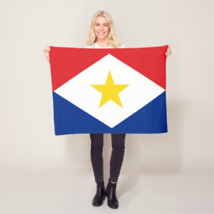 Saba Flag Fleece Blanket