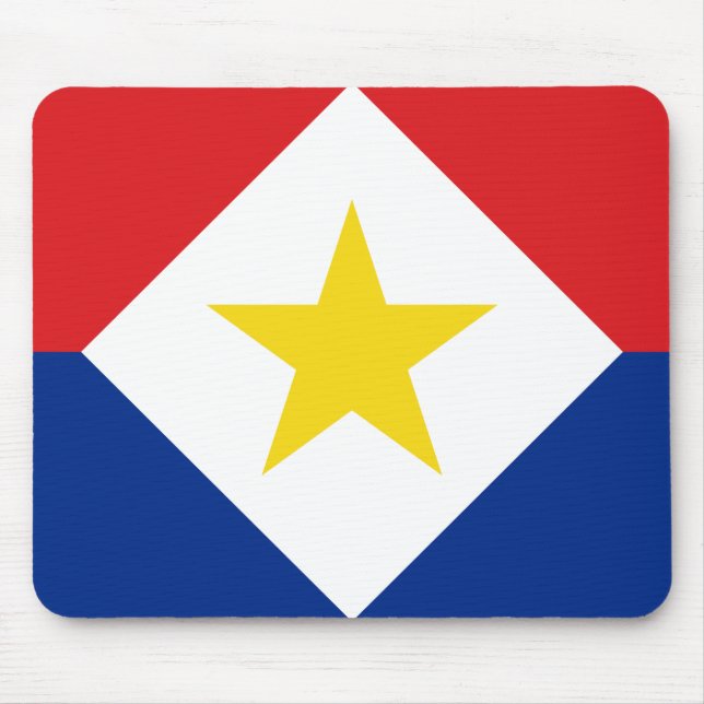 Saba Flag Mouse Pad (Front)