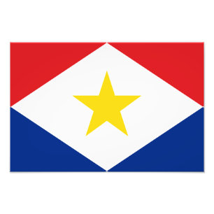 Saba Flag Photo Print