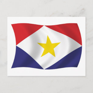 Saba Flag Postcard