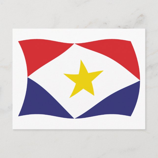 Saba Flag Postcard (Front)