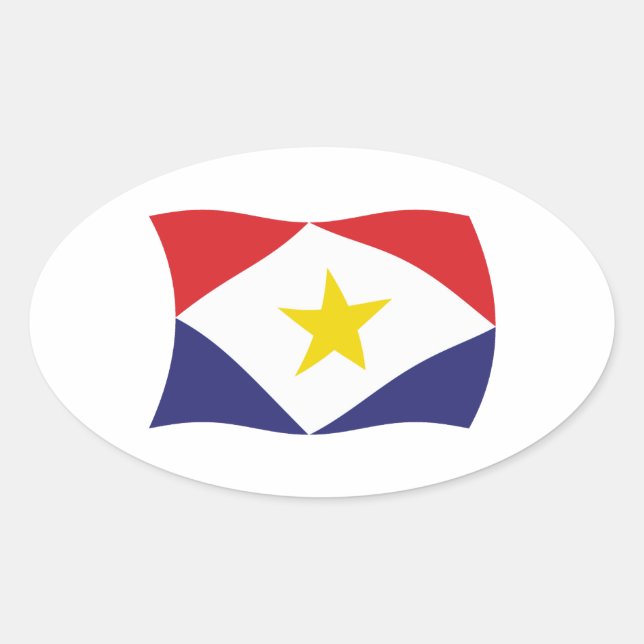 Saba Flag Sticker (Front)