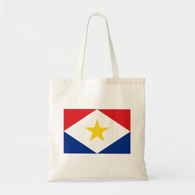 Saba Flag Tote Bag (Front)