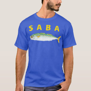 SABA mackerel in Japanese T-Shirt