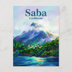 Saba Netherlands Postcard