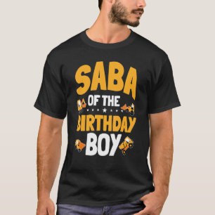 Saba Of The Birthday Boy Construction Worker Bday T-Shirt